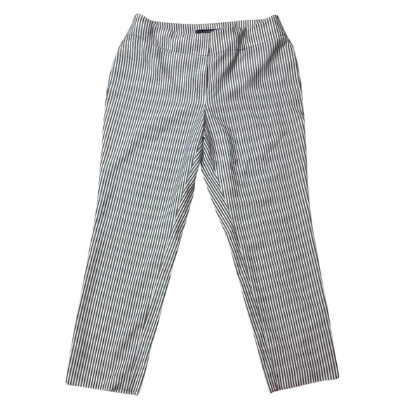 Kasper Black and White Dress Pants with Pinstripe Pattern‎ - Women’s Size 8 - Picture 1 of 7